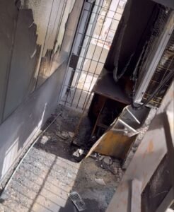 Incendio en el edificio de Luzu TV